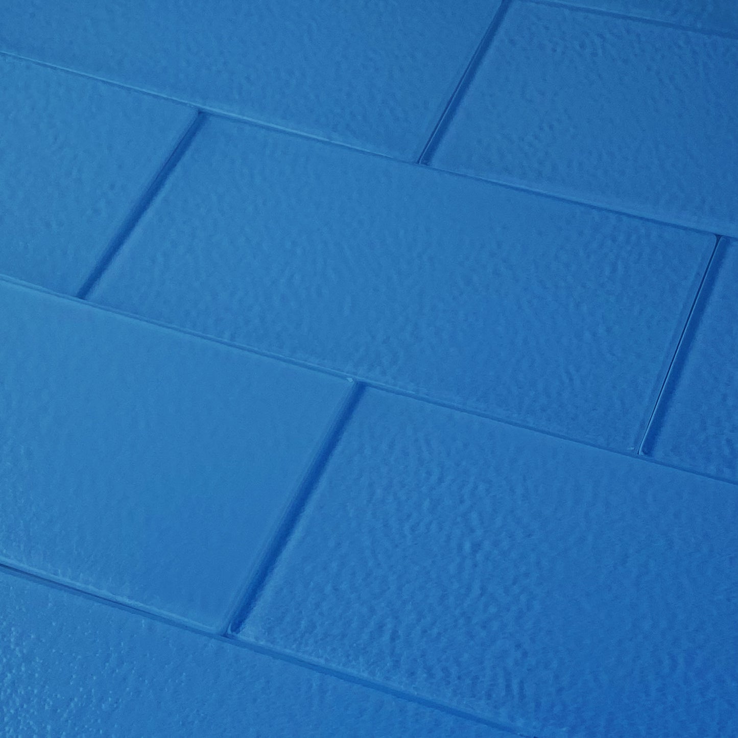 GLASS TILE - Sample-Tile-Bicycle Glass Co-Marine Blue-Stippled-3x6-Bicycle Glass Co