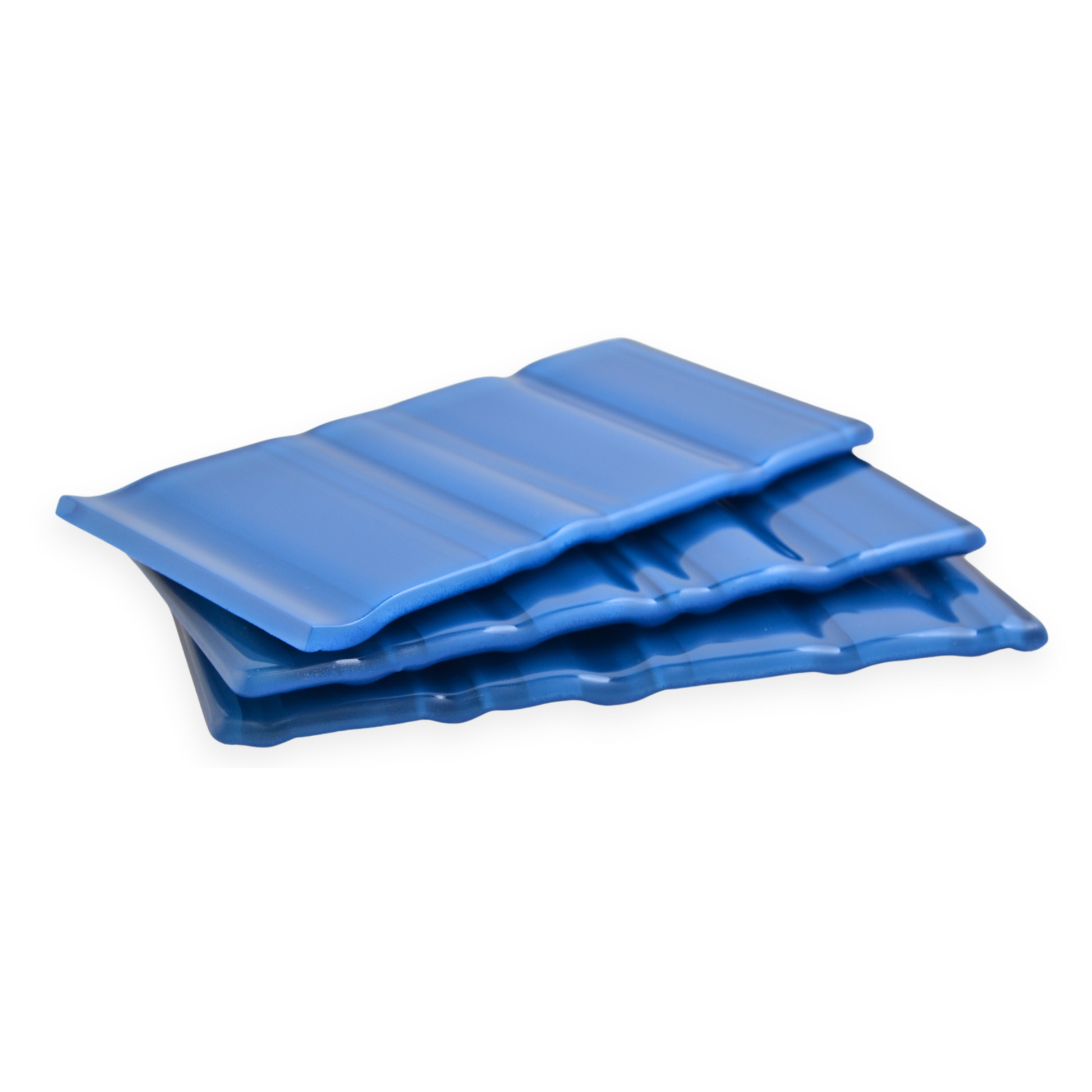 GLASS TILE - Sample-Tile-Bicycle Glass Co-Marine Blue-Ripples-3x6-Bicycle Glass Co