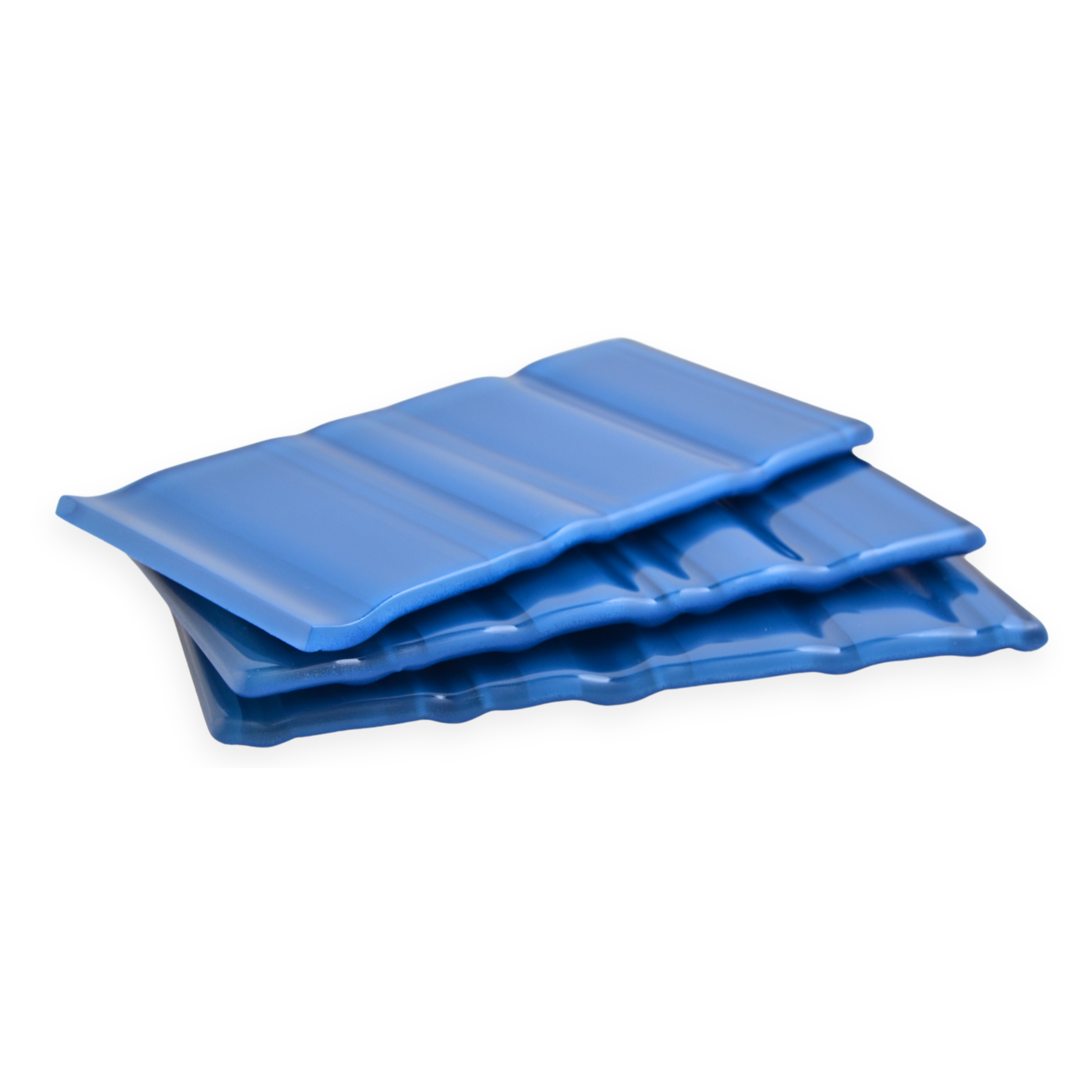 GLASS TILE - Sample-Tile-Bicycle Glass Co-Marine Blue-Ripples-3x6-Bicycle Glass Co