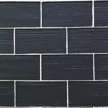 Carbon Black / Plank and Bead / 3x6