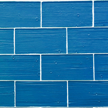 Marine Blue / Plank and Bead / 3x6