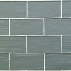GLASS TILE - Sample-Tile-Bicycle Glass Co-Pebble Gray-Plank and Bead-3x6-Bicycle Glass Co