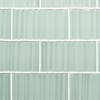 GLASS TILE - Ripple-Tile-Bicycle Glass Co-3x6-Sea Green-Bicycle Glass Co
