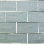 GLASS TILE - Plank & Bead-Tile-Bicycle Glass Co-3x6-Sea Green-Bicycle Glass Co