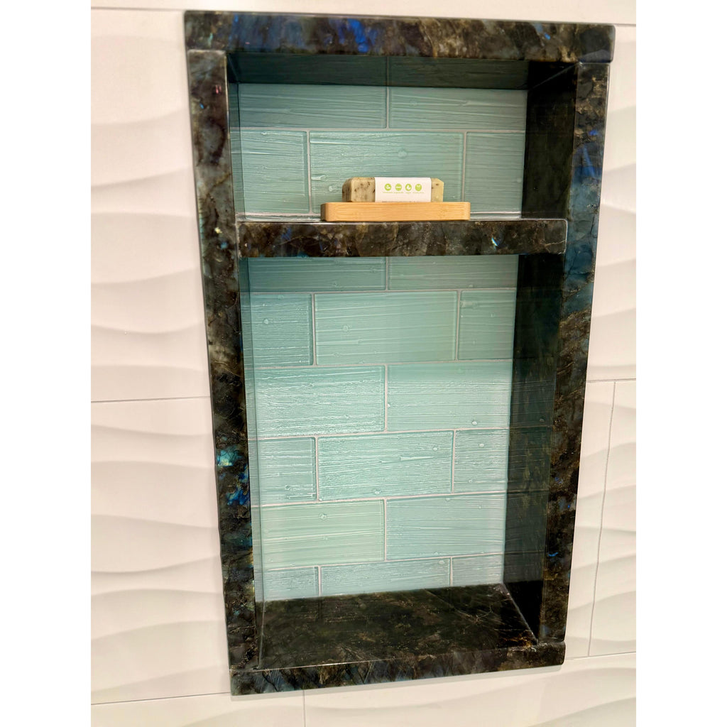 GLASS TILE - Plank & Bead-Tile-Bicycle Glass Co-3x6-Sea Green-Bicycle Glass Co