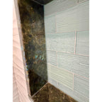 GLASS TILE - Plank & Bead-Tile-Bicycle Glass Co-3x6-Sea Green-Bicycle Glass Co
