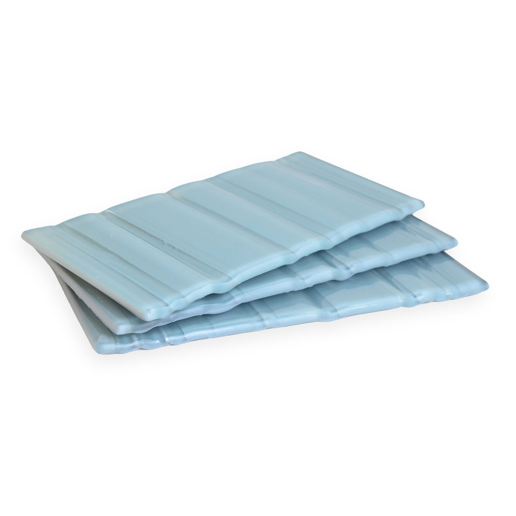 GLASS TILE - Ripple-Tile-Bicycle Glass Co-3x6-Sea Green-Bicycle Glass Co