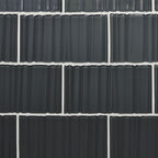 GLASS TILE - Ripple-Tile-Bicycle Glass Co-3x6-Carbon Black-Bicycle Glass Co