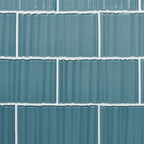 GLASS TILE - Ripple-Tile-Bicycle Glass Co-3x6-Denim Blue-Bicycle Glass Co