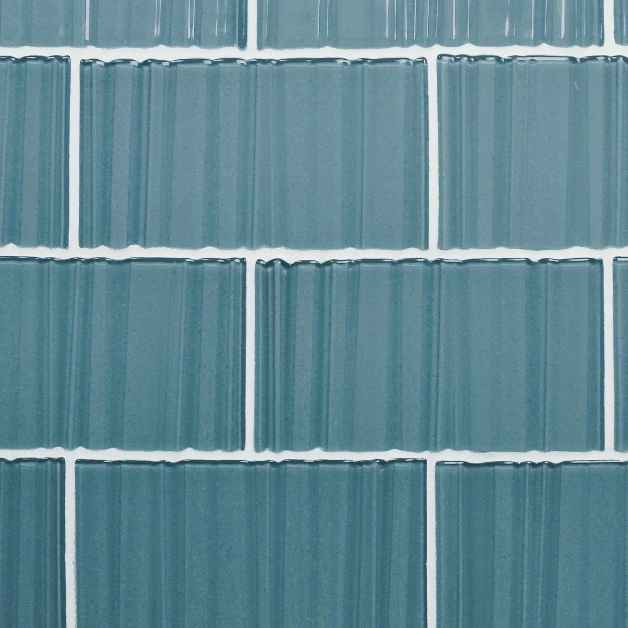 GLASS TILE - Ripple-Tile-Bicycle Glass Co-3x6-Denim Blue-Bicycle Glass Co