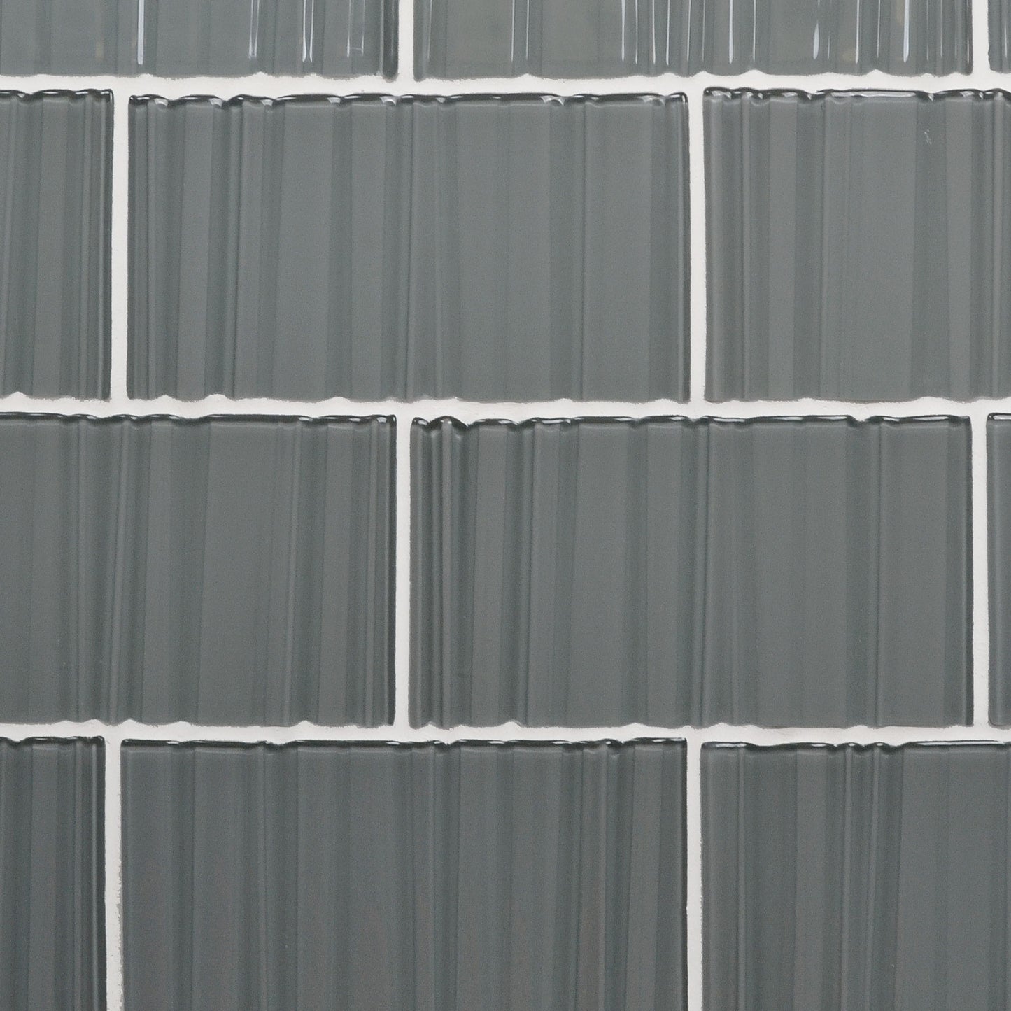 GLASS TILE - Ripple-Tile-Bicycle Glass Co-3x6-Pebble Gray-Bicycle Glass Co