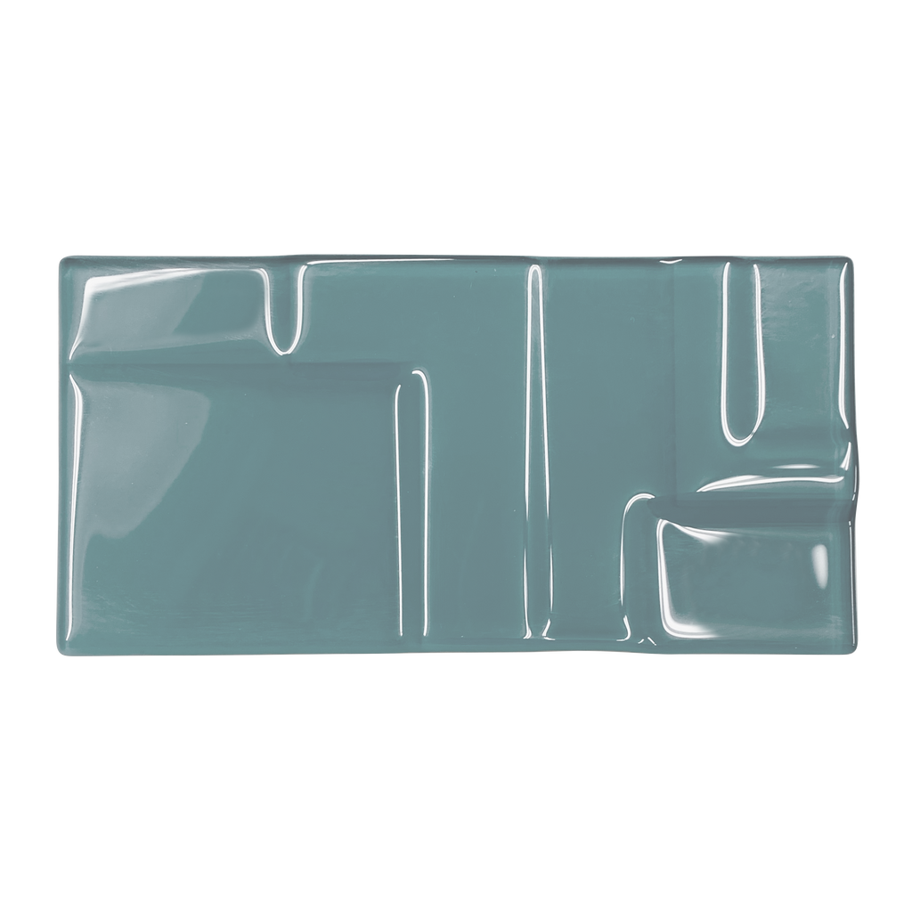 GLASS TILE - Soft Squares-Tile-Bicycle Glass Co-3x6-Sea Green-Bicycle Glass Co