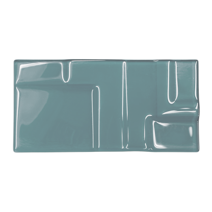 GLASS TILE - Soft Squares-Tile-Bicycle Glass Co-3x6-Sea Green-Bicycle Glass Co