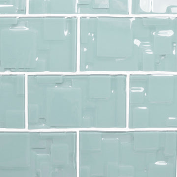 Sea Green / Soft Squares / 3x6