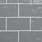 GLASS TILE - Sample-Tile-Bicycle Glass Co-Pebble Gray-Geometric Squares-3x6-Bicycle Glass Co
