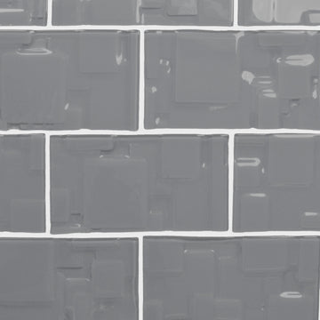 Pebble Gray / Soft Squares / 3x6