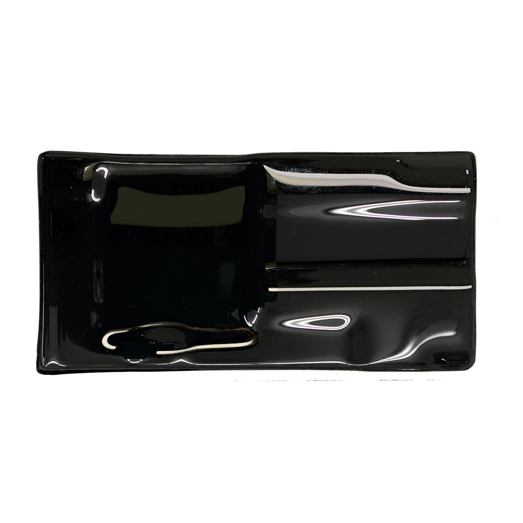 GLASS TILE - Soft Squares-Tile-Bicycle Glass Co-3x6-Carbon Black-Bicycle Glass Co