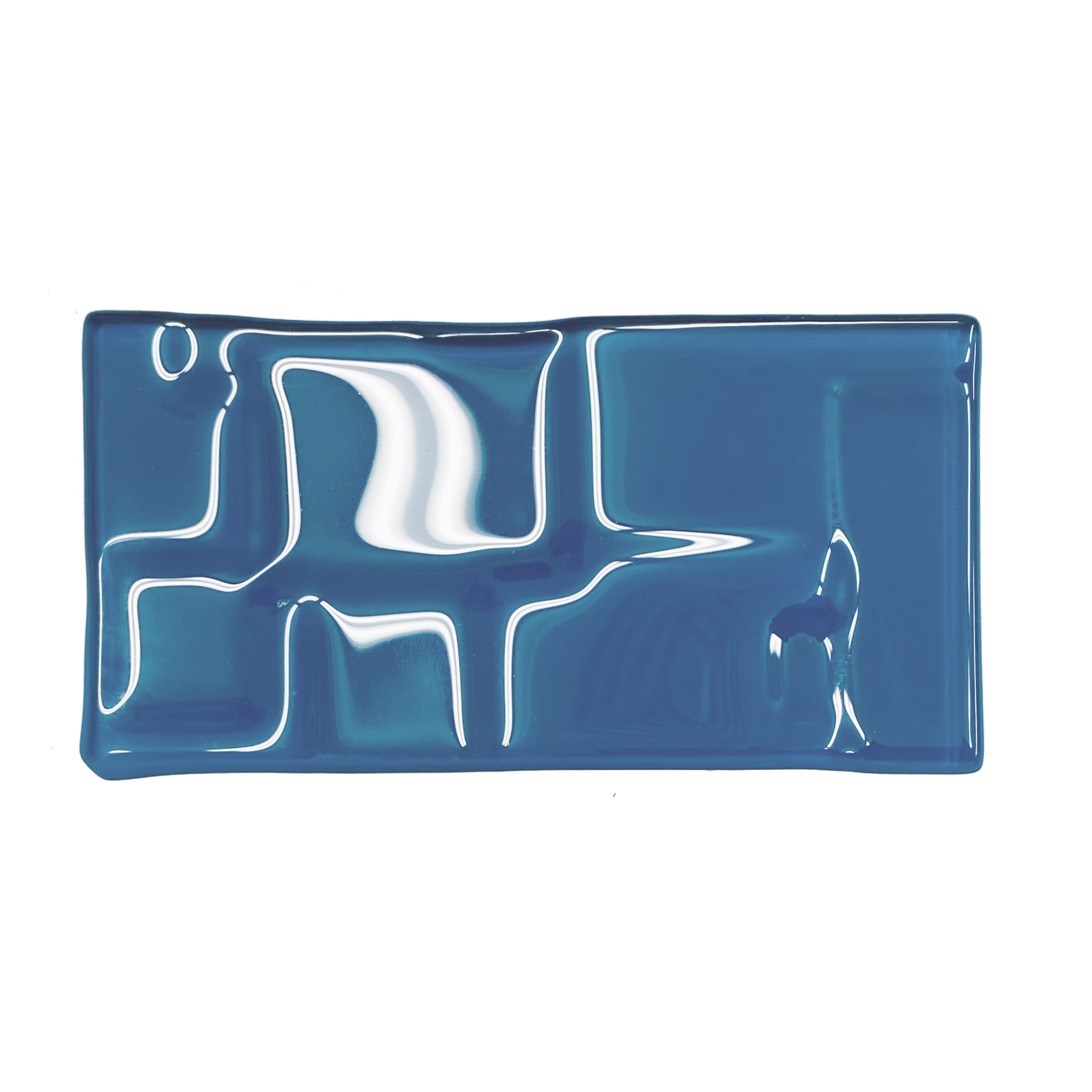 GLASS TILE - Soft Squares-Tile-Bicycle Glass Co-3x6-Marine Blue-Bicycle Glass Co