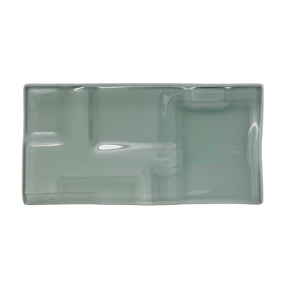 GLASS TILE - Soft Squares-Tile-Bicycle Glass Co-3x6-Pebble Gray-Bicycle Glass Co