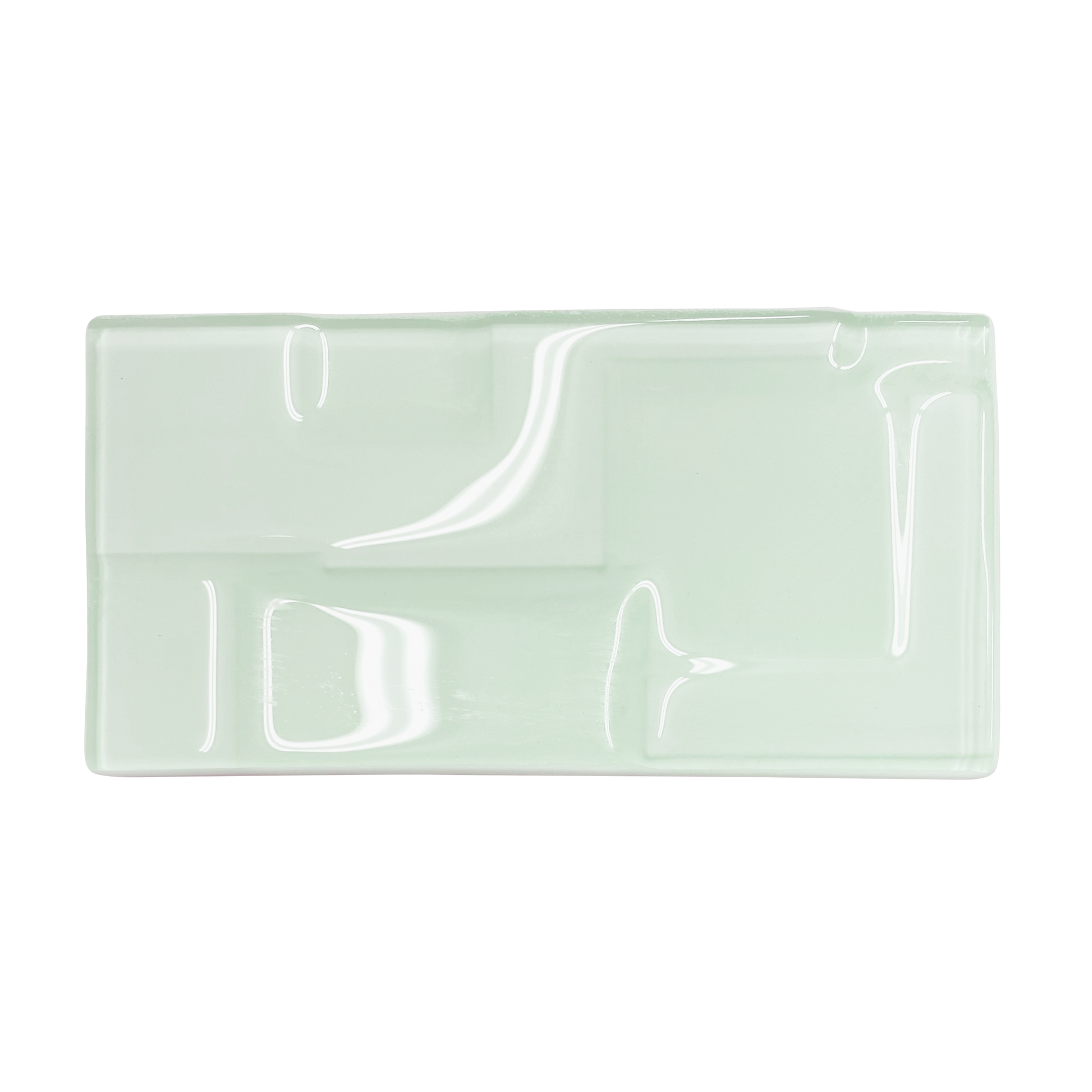 GLASS TILE - Soft Squares-Tile-Bicycle Glass Co-3x6-Sea Green-Bicycle Glass Co