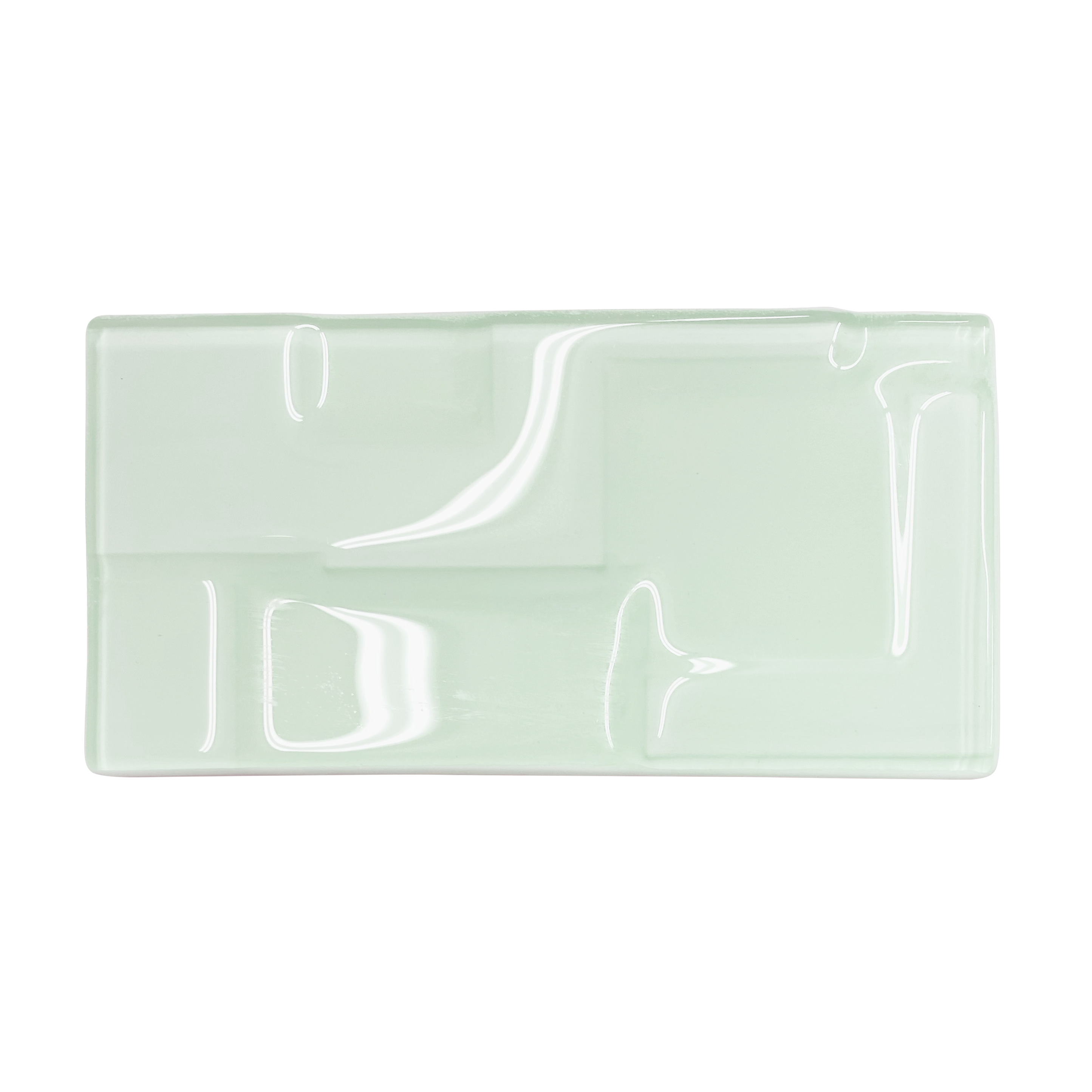 GLASS TILE - Soft Squares-Tile-Bicycle Glass Co-3x6-Sea Green-Bicycle Glass Co