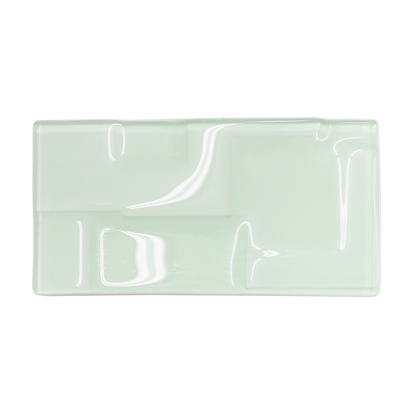 GLASS TILE - Soft Squares-Tile-Bicycle Glass Co-3x6-Sea Green-Bicycle Glass Co