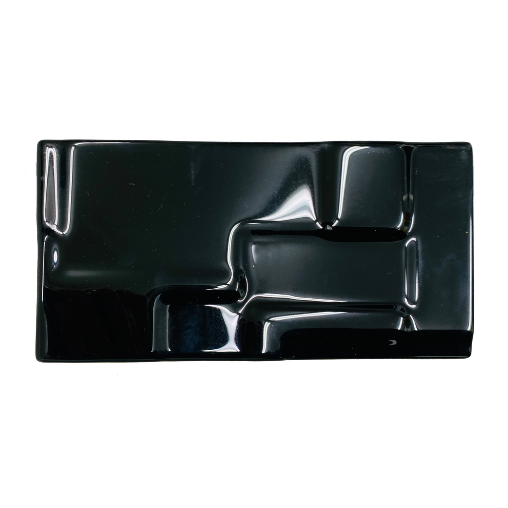 GLASS TILE - Soft Squares-Tile-Bicycle Glass Co-4x8-Carbon Black-Bicycle Glass Co