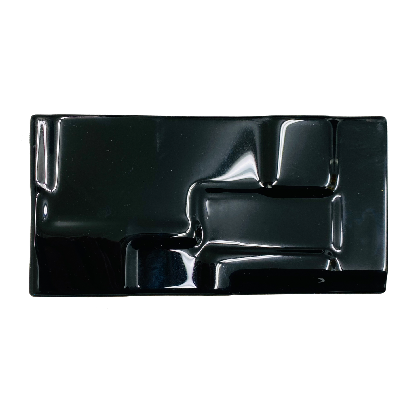 GLASS TILE - Soft Squares-Tile-Bicycle Glass Co-4x8-Carbon Black-Bicycle Glass Co