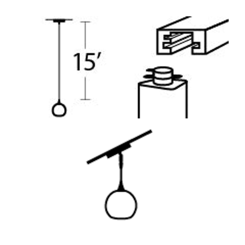 Hanging Hardware Modification-Bicycle Glass Co-15ft Cord Lengthening-Track Mount Conversion-Angled (add Hang Straight)-Bicycle Glass Co