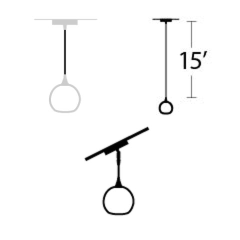 Hanging Hardware Modification-Bicycle Glass Co-15ft Downrod-None-Angled (add Hang Straight)-Bicycle Glass Co