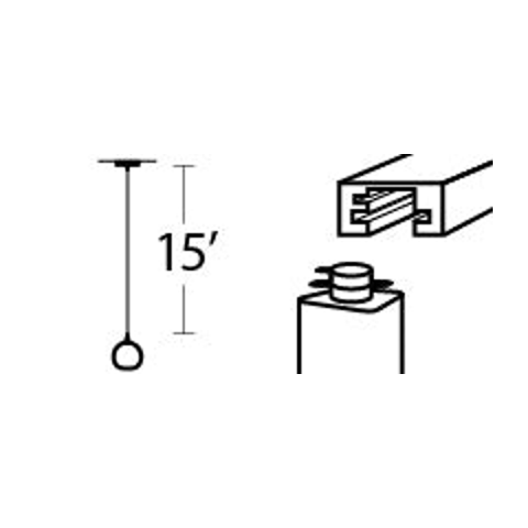 Hanging Hardware Modification-Bicycle Glass Co-20ft Cord Lengthening-Track Mount Conversion-Flat-Bicycle Glass Co