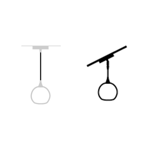 Hanging Hardware Modification-Bicycle Glass Co-4ft Downrod-None-Angled (add Hang Straight)-Bicycle Glass Co