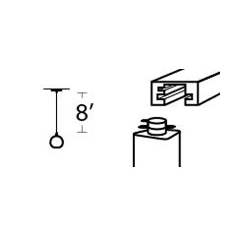 Hanging Hardware Modification-Bicycle Glass Co-8ft Cord Lengthening-Track Mount Conversion-Flat-Bicycle Glass Co