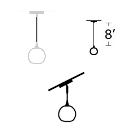 Hanging Hardware Modification-Bicycle Glass Co-8ft Downrod-None-Angled (add Hang Straight)-Bicycle Glass Co