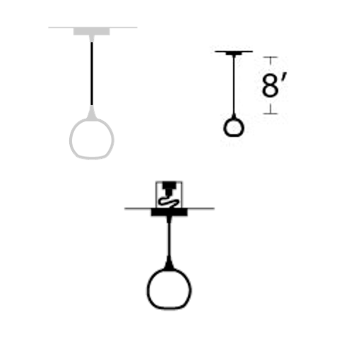 Hanging Hardware Modification-Bicycle Glass Co-8ft Downrod-Recessed Light Conversion-Flat-Bicycle Glass Co