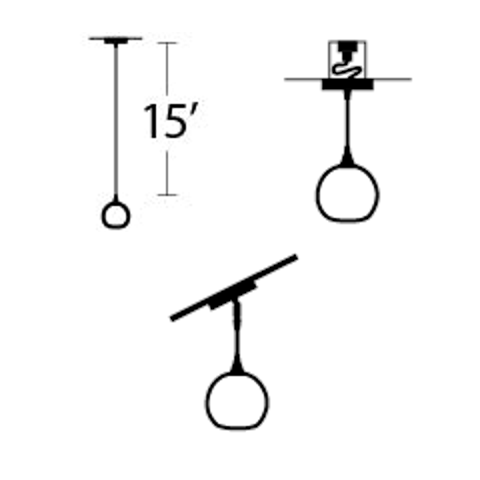 Hanging Hardware Modification-Bicycle Glass Co-15ft Cord Lengthening-Recessed Light Conversion-Angled (add Hang Straight)-Bicycle Glass Co