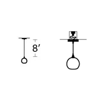 Hanging Hardware Modification-Bicycle Glass Co-8ft Cord Lengthening-Recessed Light Conversion-Flat-Bicycle Glass Co