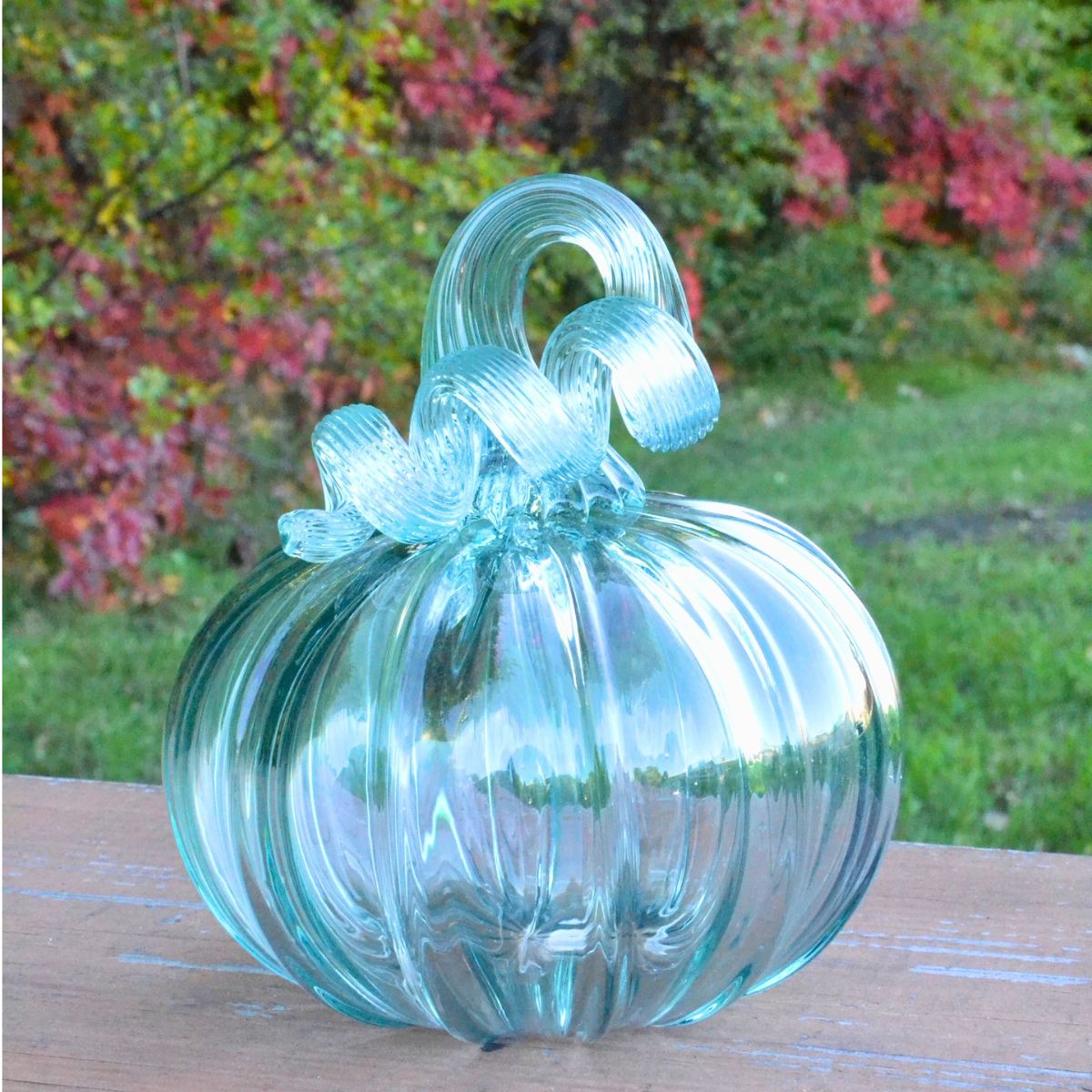 Pumpkin Patch 2026 - Limited Edition Pumpkin!-Glass-Bicycle Glass Co-Eco Clear-Single Pumpkin-Bicycle Glass Co