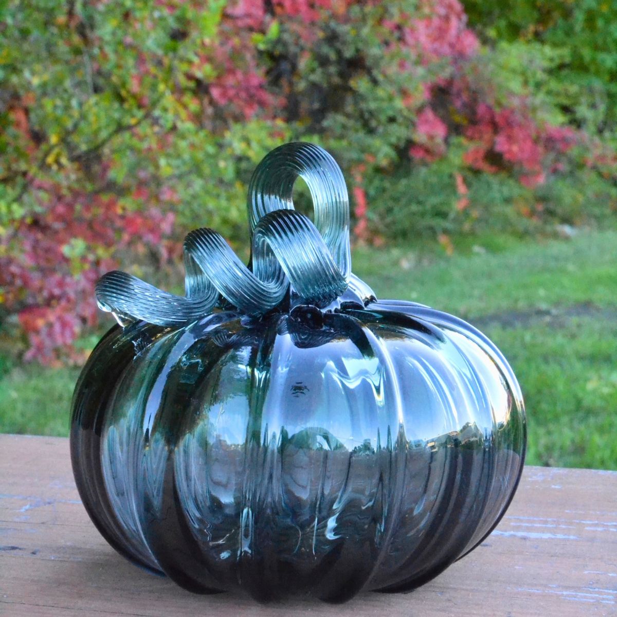 Pumpkin Patch 2026 - Limited Edition Pumpkin!-Glass-Bicycle Glass Co-Slate Gray-Single Pumpkin-Bicycle Glass Co