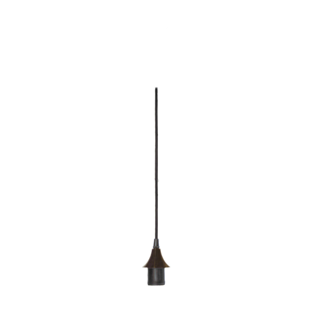 Single Pendant Hardware-Hardware-Bicycle Glass Co-Antique Bronze-Standard - No Customization-Standard 5ft-Bicycle Glass Co