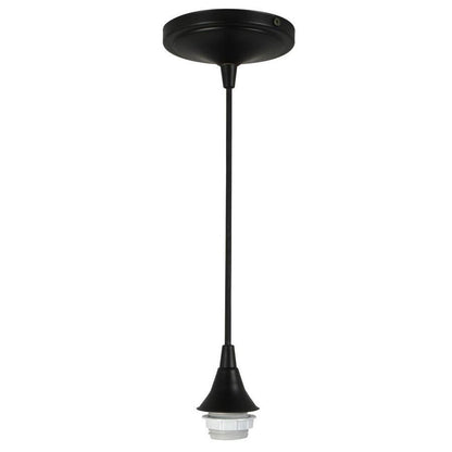 Single Pendant Hardware-Hardware-Bicycle Glass Co-Black-Standard - No Customization-Standard 5ft-Bicycle Glass Co