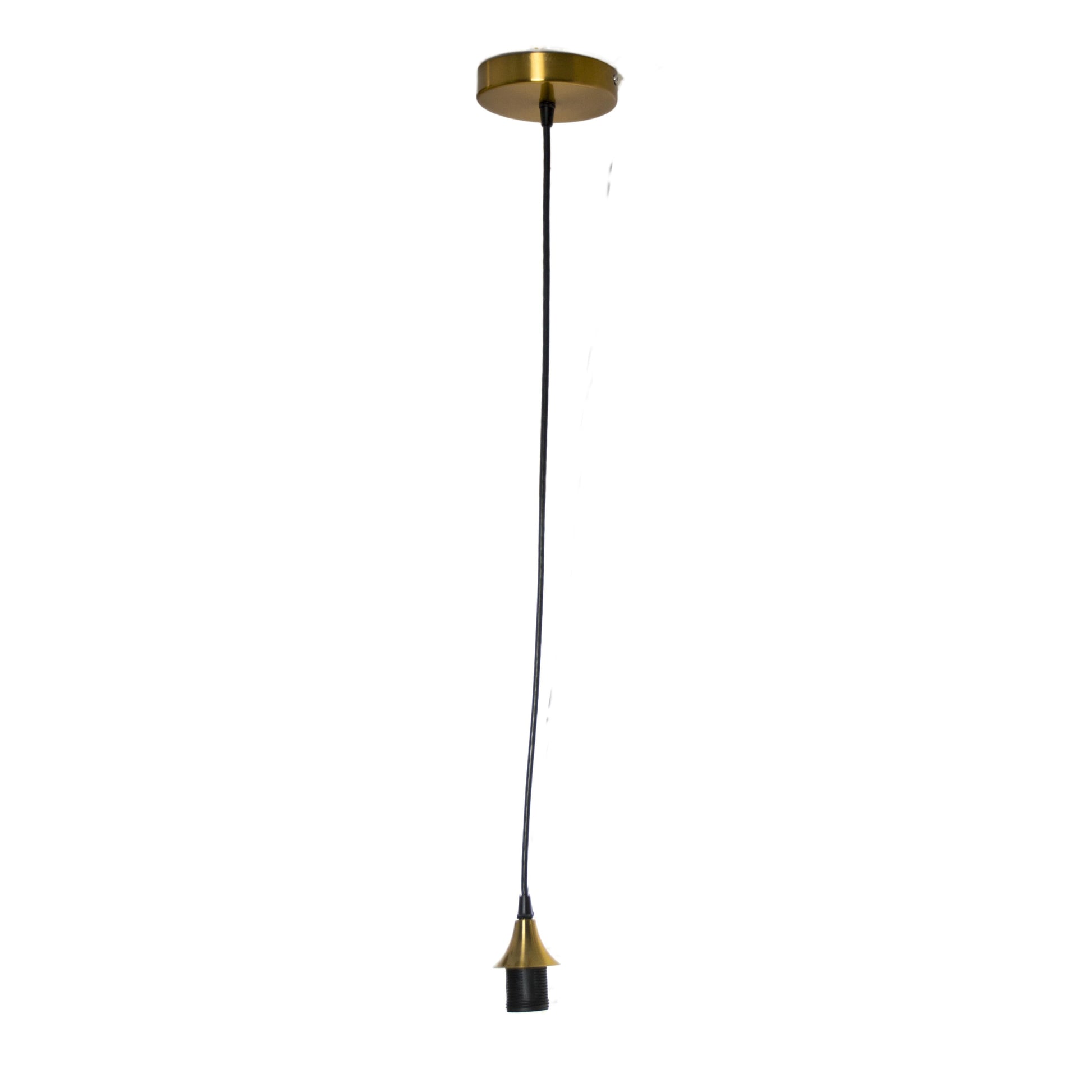 Single Pendant Hardware-Hardware-Bicycle Glass Co-Brass-Standard - No Customization-Standard 5ft-Bicycle Glass Co