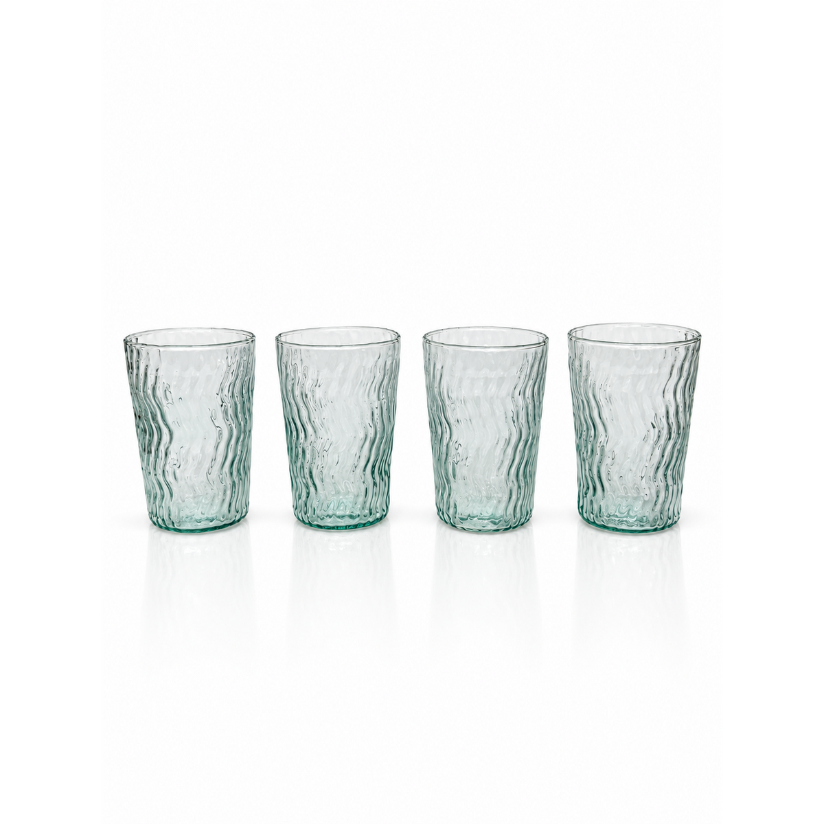 Wave Tumblers-Glass-Bicycle Glass Co-Golden Amber-Bicycle Glass Co