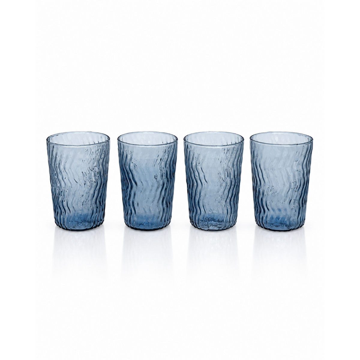 Wave Tumblers-Glass-Bicycle Glass Co-Golden Amber-Bicycle Glass Co