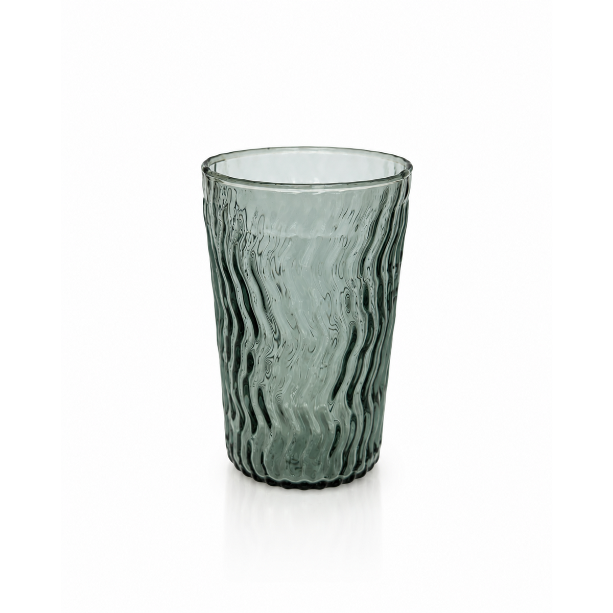 Wave Tumblers-Glass-Bicycle Glass Co-Slate Gray-Bicycle Glass Co