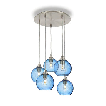 Lunar / Steel Blue / Brushed Nickel - 4ft Cord