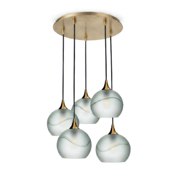 Glacial / Eco Clear / Polished Brass - 4ft Cord